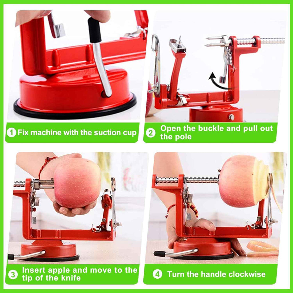 TIGWIN Apple Peeler Slicer Corer - Peel, Slice & Core Apples and Potatoes in One Motion