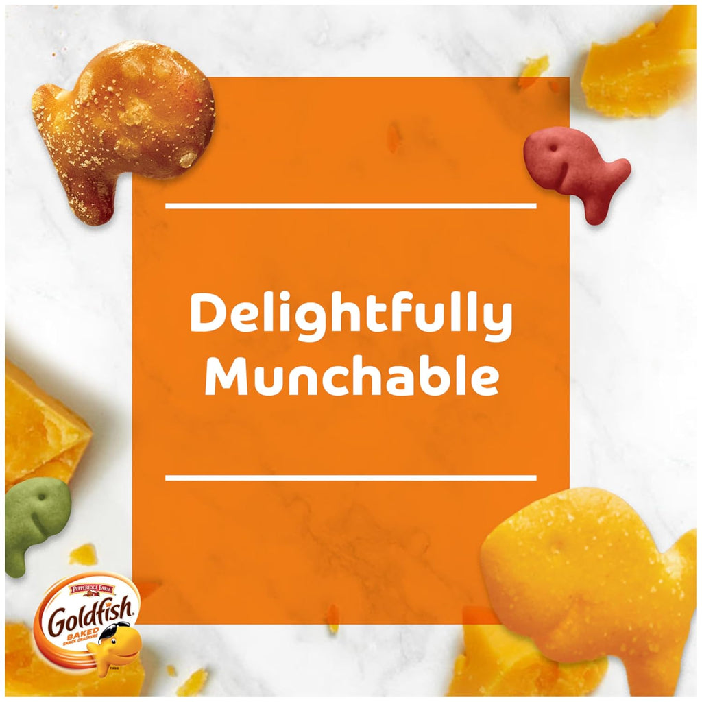 Goldfish Big Smiles Variety Pack: Cheddar, Colors, Pretzels, Snack Packs, 30 Count, Perfect for After-School Snacking