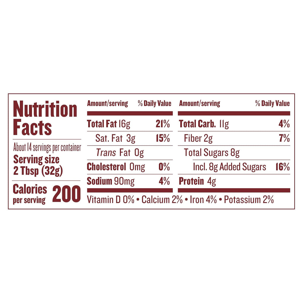 Justin's Organic Hazelnut Almond Butter Chocolate Spread, 16 Ounces, Gluten-free, No Stir, Kosher