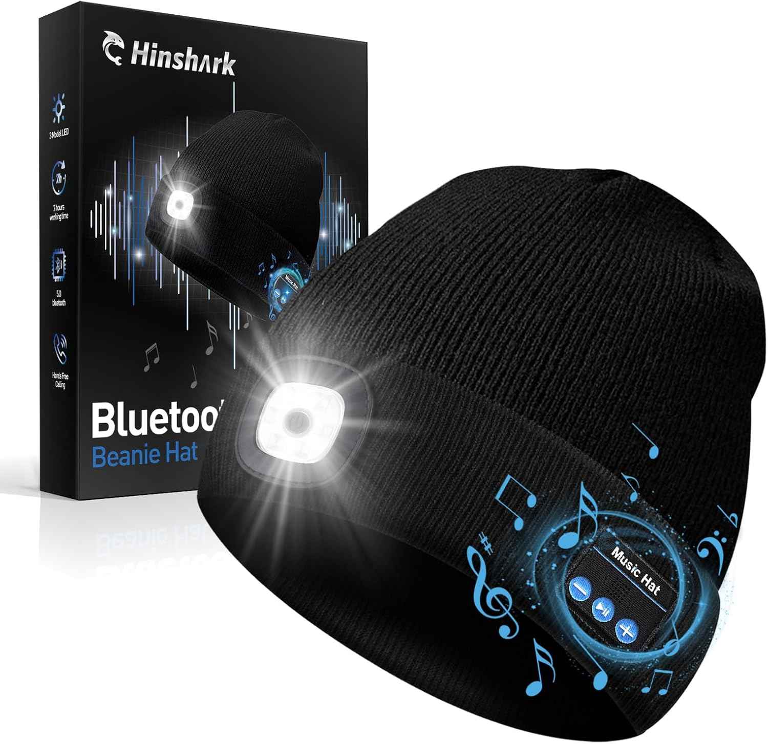 led bluetooth beanie hat for men and women, valentines day gifts, anniversary birthday gift