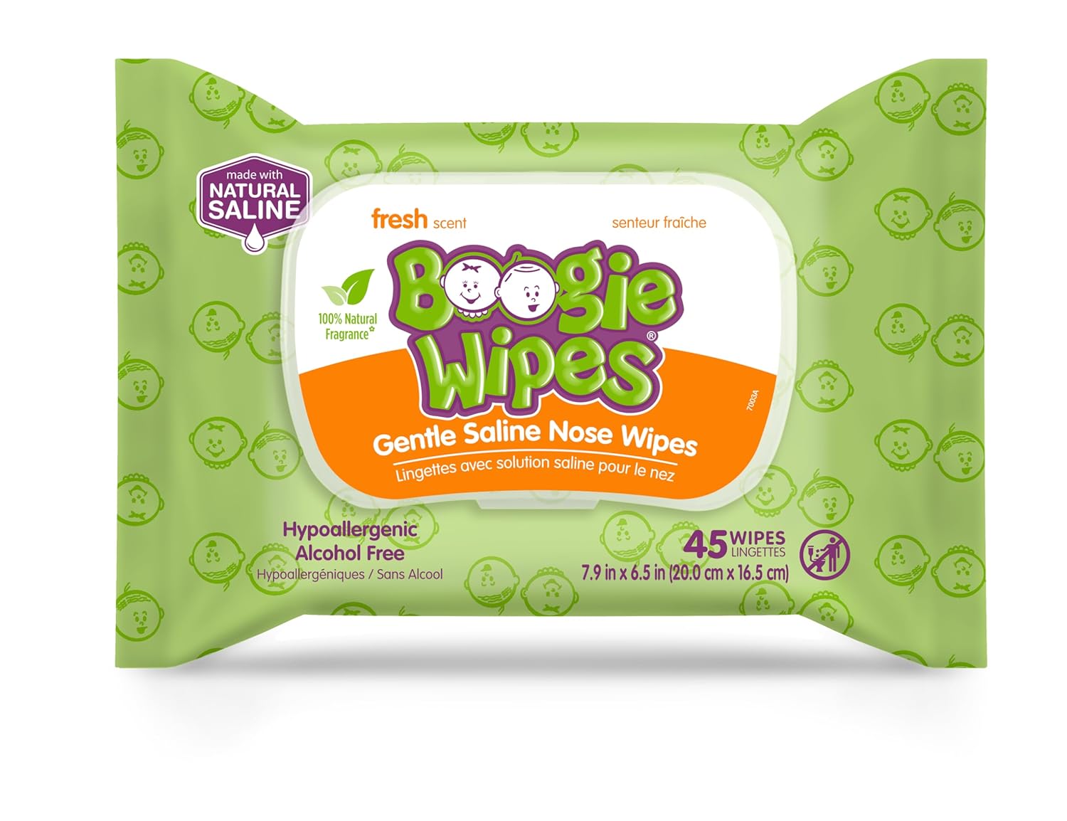 boogie wipes unscented baby wet wipes 180 count pack of 6 vitamin e aloe chamomile natural saline