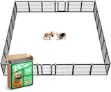FXW Rollick Unleashed Dog Playpen for Indoor, Yard, RV Camping, 24 inch 8 Panels for Small and Puppy Dogs, Black│Patented