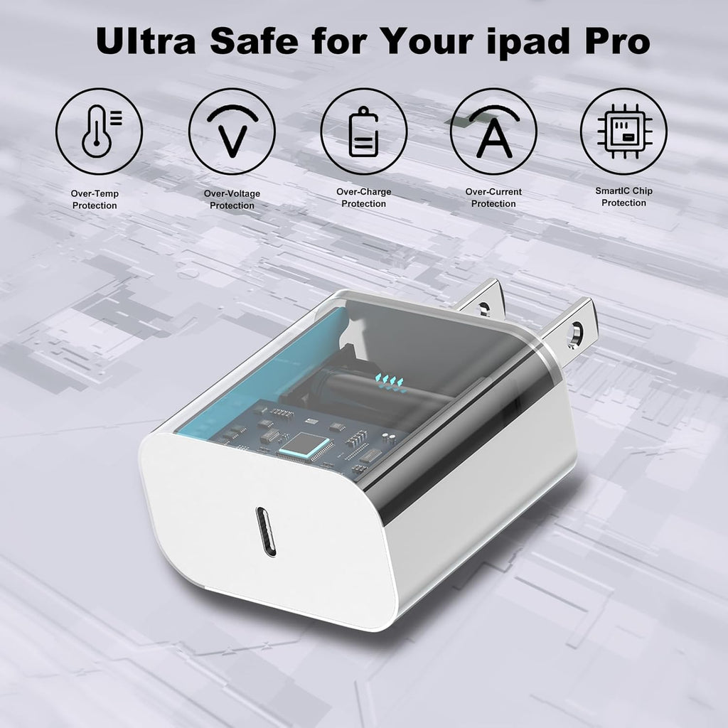 iPhone 17 16 15 Charger Fast Charging,20W Apple iPad USB C Fast Charger,2Pack 6ft USB C Wall Charger Block for iPhone 17/Pro/Pro Max/17 Air/ 16/16 Pro/16 Pro Max/15/Plus/Pro/Pro Max, iPad Pro/Mini - ShopUS