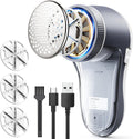 POPCHOSE Fabric Shaver, Sweater Shavers to Remove Pilling, Lint Shaver with 6-Leaf Blades, Electric Lint Remover for Clothes, Couch, Furniture, Fuzz, Lint Ball, Pillings, USB Rechargeable