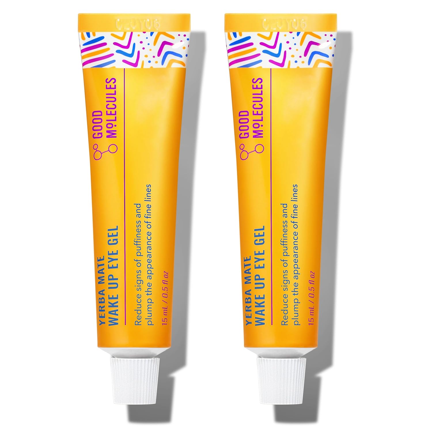 Good Molecules Yerba Mate Wake Up Eye Gel - Hydrating Under Eye Cream with Hyaluronic Acid and Caffeine for Dark Circles and Puffiness