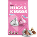 hersheys hugs & kisses assorted flavored 21.4 oz valentines candy bag kosher gluten-free milk chocolate
