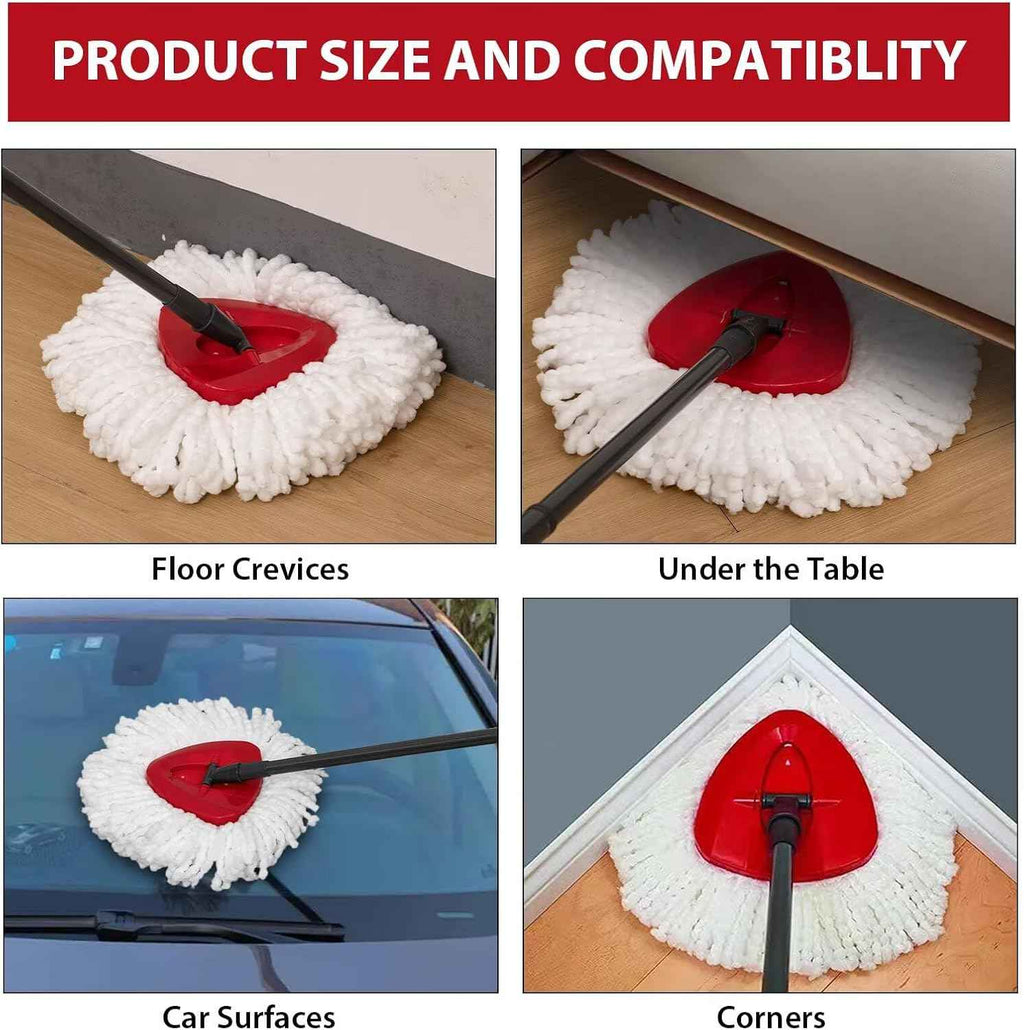 4-pack ocedar mop replacement heads easywring spin mop refills for easy cleaning