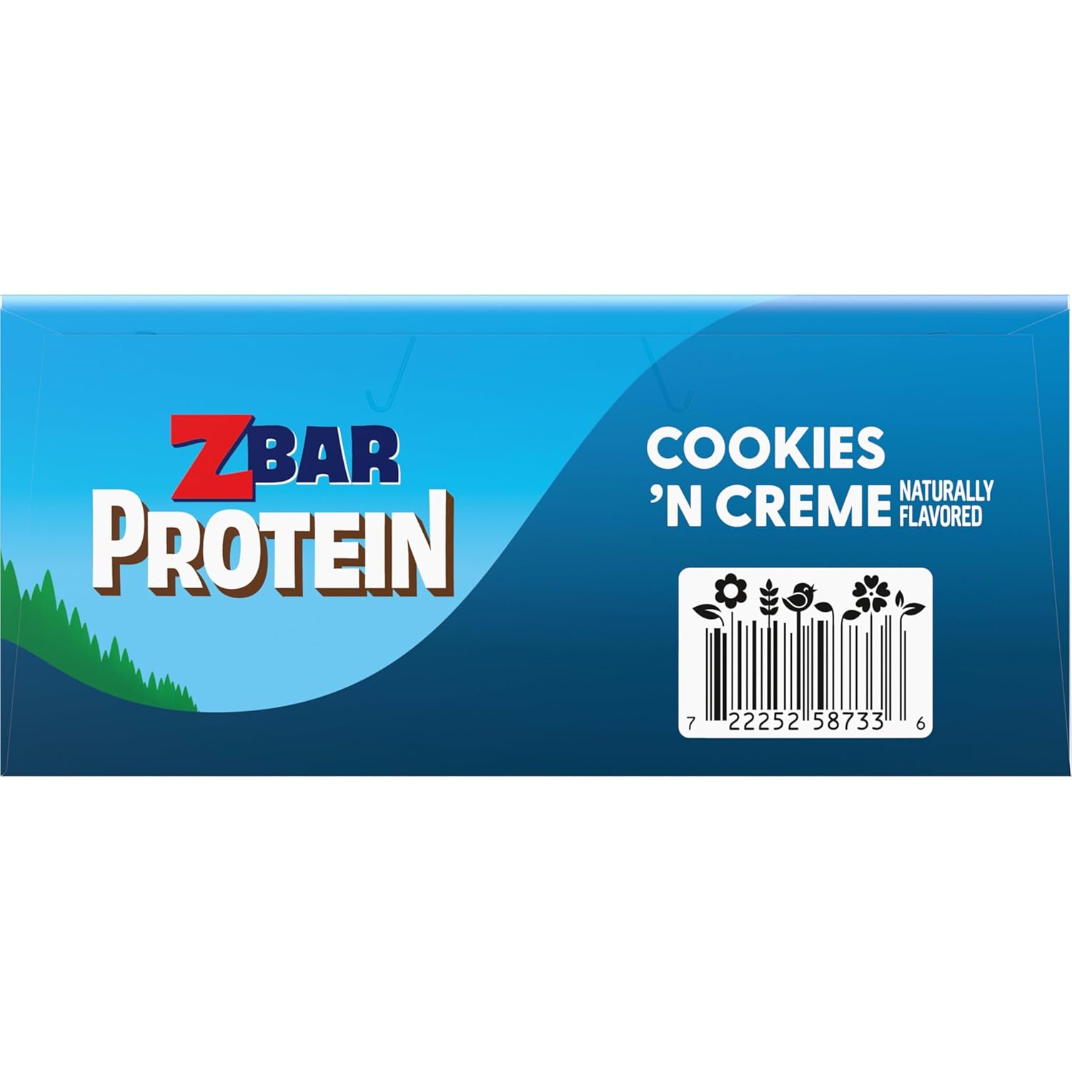 Zbar Protein Cookies 'N Creme Crispy Snack Bars, 15-pack, made with organic oats, non-GMO, 5g protein, gluten free