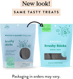 Bocce's Bakery Dailies Brushy Sticks for Medium Dogs, Wheat-Free, All-Natural Coconut & Mint, Baked in USA