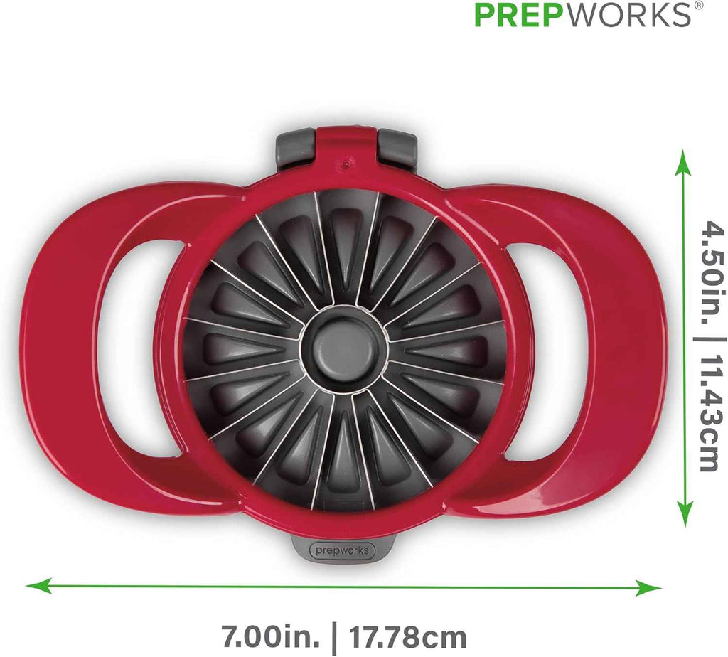 PrepWorks 16-Slice Dishwasher Safe Apple Slicer and Corer with Safety Cover for Quick and Easy Food Prep