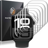 LK 6 Pack for Apple Watch Series 11/ Series 10 Screen Protector 42mm - Anti-Scratch, Self-Healing Soft TPU Screen Protector for Apple Watch 42mm, Bubble Free, HD Transparent, Touch Sensitive