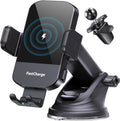 CHGeek Wireless Car Charger, 15W Fast Charging Auto Clamping Phone Holders for Your Car Phone Mount for Car fit for iPhone 17 16 15 14 13 12 Pro Max 11 XR XS, Samsung Galaxy S25 Ultra S24 S23, Black