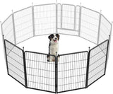 FXW Rollick Unleashed Dog Playpen for Indoor, Yard, RV Camping, 24 inch 8 Panels for Small and Puppy Dogs, Black│Patented