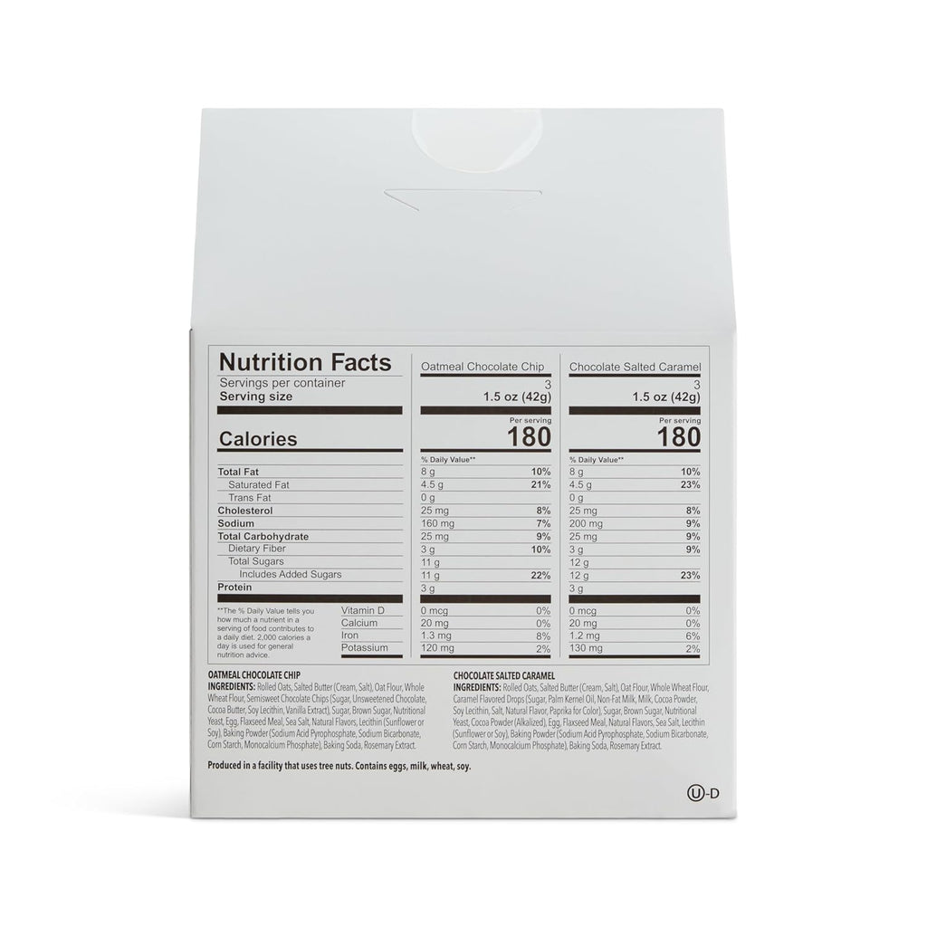 Munchkin lactation cookies help increase milk supply for nursing, breastfeeding, pumping moms, oatmeal, chocolate chip, 6 pack