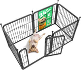 FXW Rollick Unleashed Dog Playpen for Indoor, Yard, RV Camping, 24 inch 8 Panels for Small and Puppy Dogs, Black│Patented