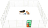 FXW Rollick Unleashed Dog Playpen for Indoor, Yard, RV Camping, 24 inch 8 Panels for Small and Puppy Dogs, Black│Patented