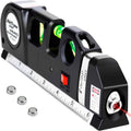 Laser Level Line Tool, MultiPLrpose Laser Level Kit Standard Cross Line Laser leveler Beam Tool with Metric Rulers 8ft/2.5M for Picture Hanging cabinets Tile Walls by AikTryee.