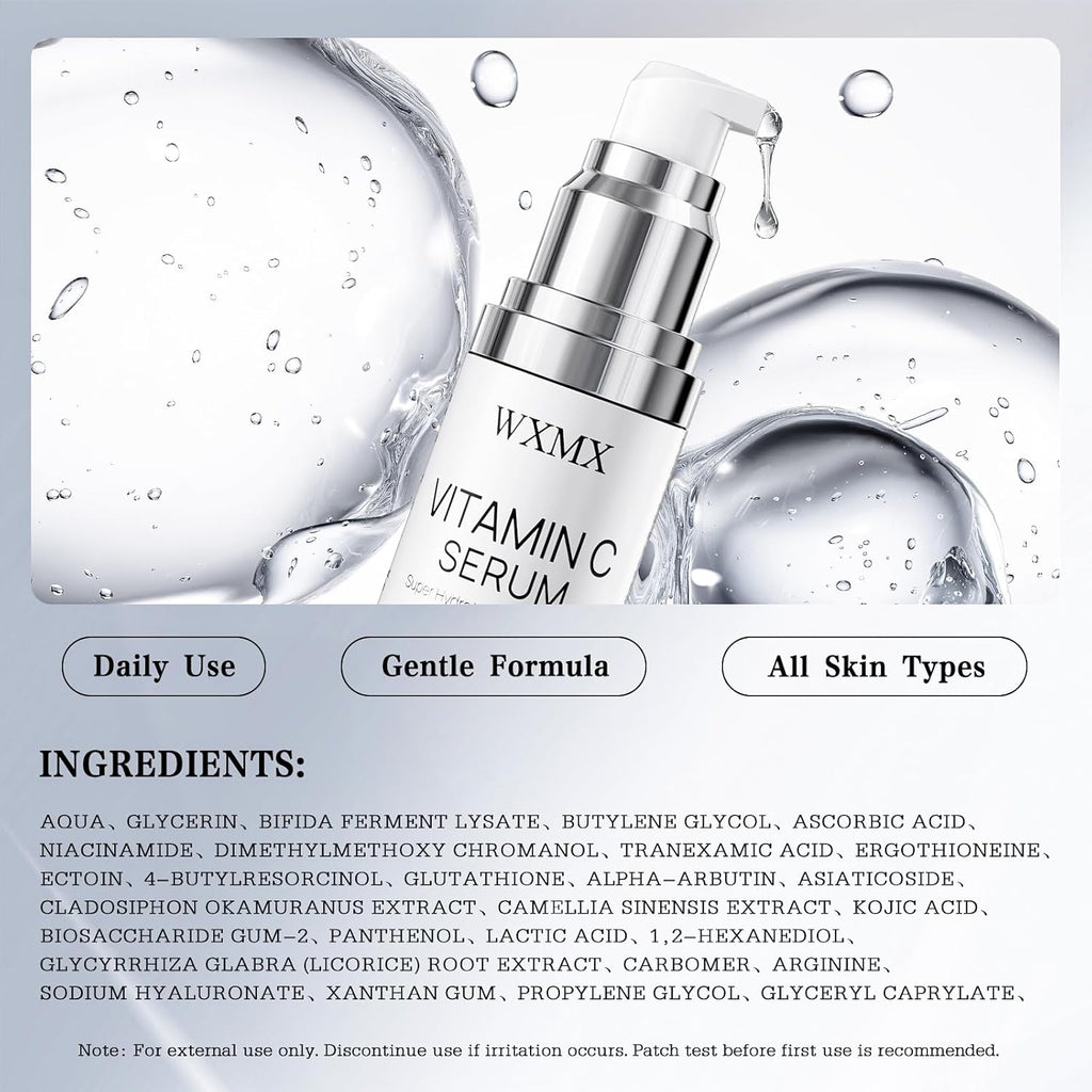 super vitamin c face serum for mature skin hydrating anti-aging formula 1 fl oz pack of 1