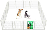 FXW Rollick Unleashed Dog Playpen for Indoor, Yard, RV Camping, 24 inch 8 Panels for Small and Puppy Dogs, Black│Patented