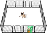FXW Rollick Unleashed Dog Playpen for Indoor, Yard, RV Camping, 24 inch 8 Panels for Small and Puppy Dogs, Black│Patented