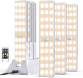 LED Closet Light with Charging Station, 6 Pcs 30LEDs 8'' Dimmer Rechargeable Motion Sensor Under Cabinet Lighting, Stick-Anywhere Night Light for Wardrobe,Kitchen