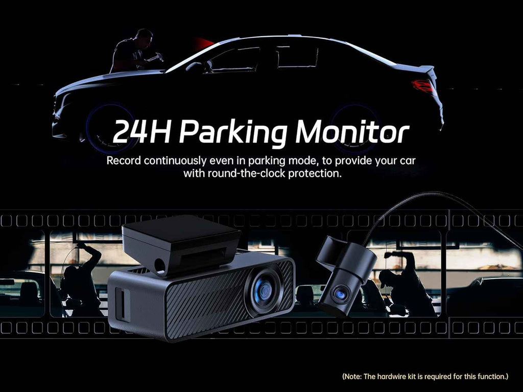 Pelsee P1 Duo 4K Dash Cam Front and Rear, 64GB SD Card, 4K+1080P Dual Dash Camera for Cars, Wi-Fi & App Control, 1.5’’IPS Display Car Camera, Voice Control, Night Vision, 24H Parking Mode, G-Sensor