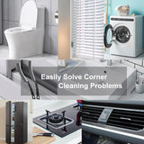 Crevice Cleaning Brush，Hard-Bristled Grout Brush，2026 New Multifunctional Gap Cleaning Brush Tool，Dead Corners Brushes for Bathroom Kitchen Tiles Window Door Slots，3pcs