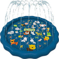 60-inch SplashEZ 3-in-1 kiddie pool and sprinkler for toddlers and babies, BPA-free water play mat for outdoor learning