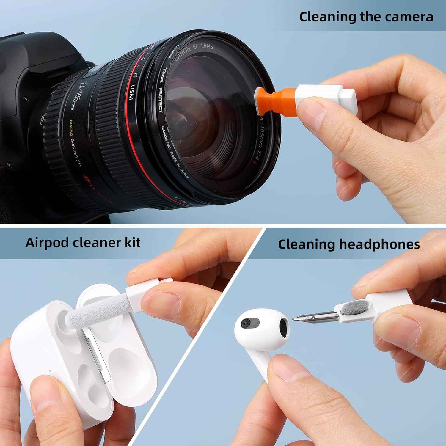 10-in-1 Computer Screen Cleaning Brush Tool, Multi-Function PC Electronic Cleaner Kit
