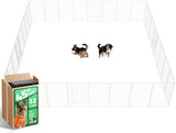 FXW Rollick Unleashed Dog Playpen for Indoor, Yard, RV Camping, 24 inch 8 Panels for Small and Puppy Dogs, Black│Patented