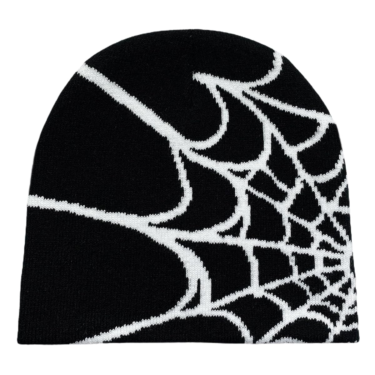 Pooyikoi Y2K Gothic Spider Pattern Wool Acrylic Knitted Hat Women Beanie Winter Warm Beanies Men Casual Skullies Outdoor