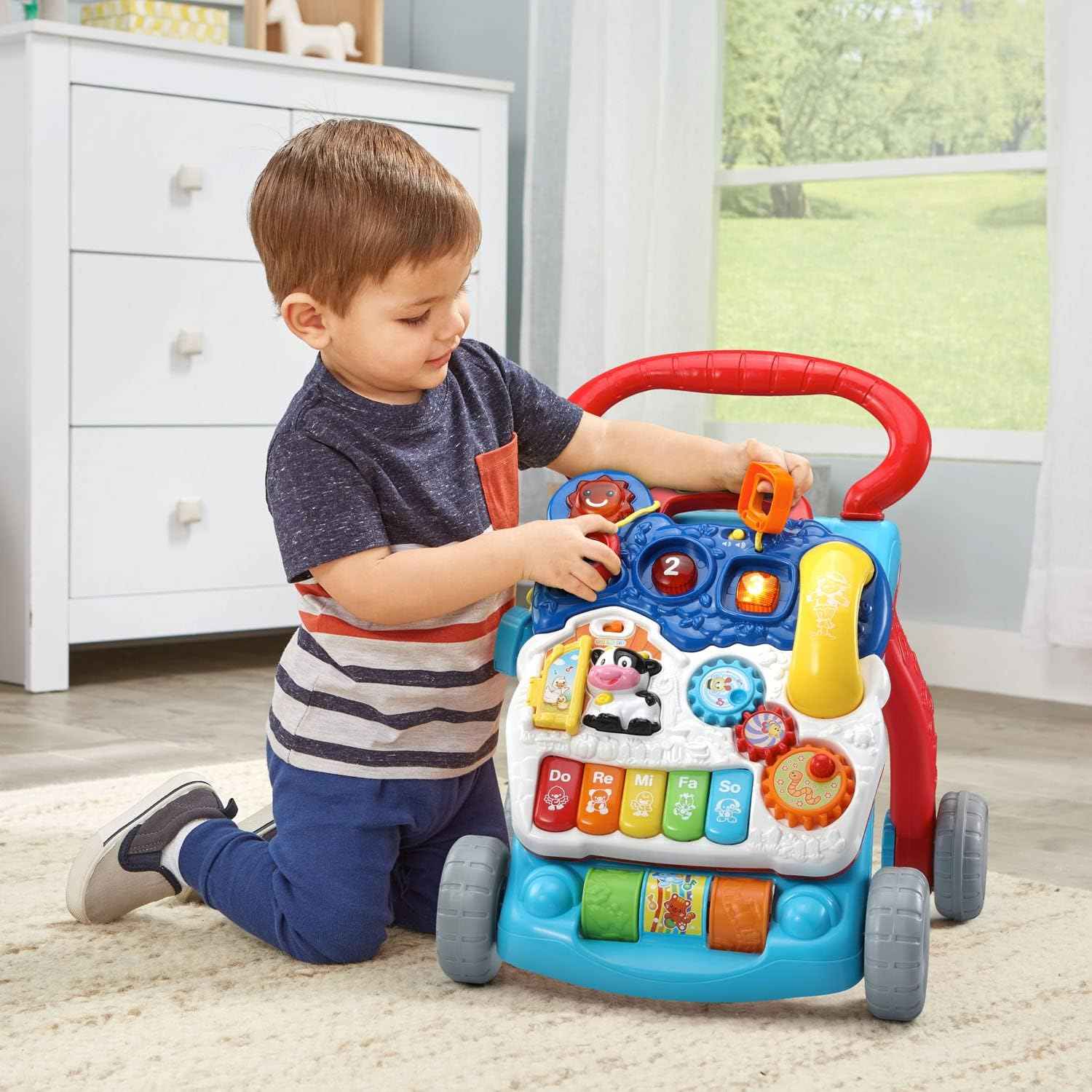 VTech Sit-to-Stand Learning Walker (Frustration Free Packaging), Blue