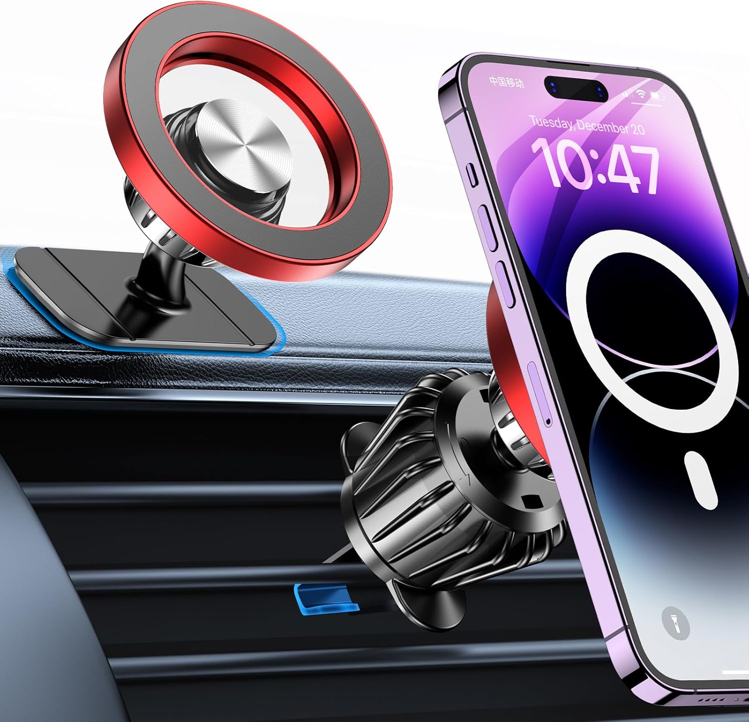 Kaistyle for Magsafe Car Mount‹ې20 Strong Magnets‹ÛÔMagnetic Phone Holder for Car Phone Holder Mount Dash Mounted Holders Cell Phone Holders for Your Car Accessories for Women Men for iPhone 17 16 15 14 - ShopUS