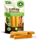EcoKind Premium Gold Yak Cheese Himalayan Dog Chews for Large Breed, Aggressive Chewers, Natural, High Protein, 4 Chews (1 lb)