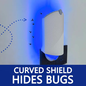 Flying Insect Trap for Indoor Use (2 Staters & 6 Refill Cartridges), UV Light Bug Catcher for Fruit Flies, Gnats & Small Flying Pests, Silent, No-Zap, Mess-Free