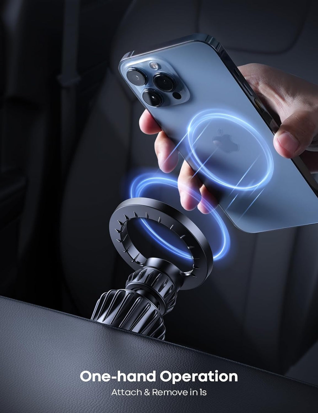 Lamicall for MagSafe Car Mount - [20 Super Magnets] Magnetic Car Phone Mount, Air Vent Phone Holder Car, Hands Free Cell Phone Holder Clip Car Accessories fit iPhone 17 16 15 14 13 Pro Plus Max - ShopUS