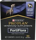 Purina Pro Plan Veterinary Supplements FortiFlora Daily Probiotics for Dogs, 30 count, supports digestive gut health and diarrhea relief