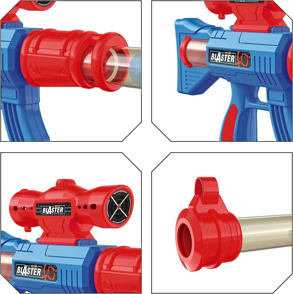yeebay shooting game toy 2pk air guns shooting target 24 foam balls navy theme kids boys gift
