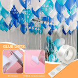 1000pcs Glue Point Clear Balloon Glue Removable Adhesive Dots Double Sided Dots of Glue Tape for Balloons Craft Glue Points Dots Sticky Dots or Wedding Decoration