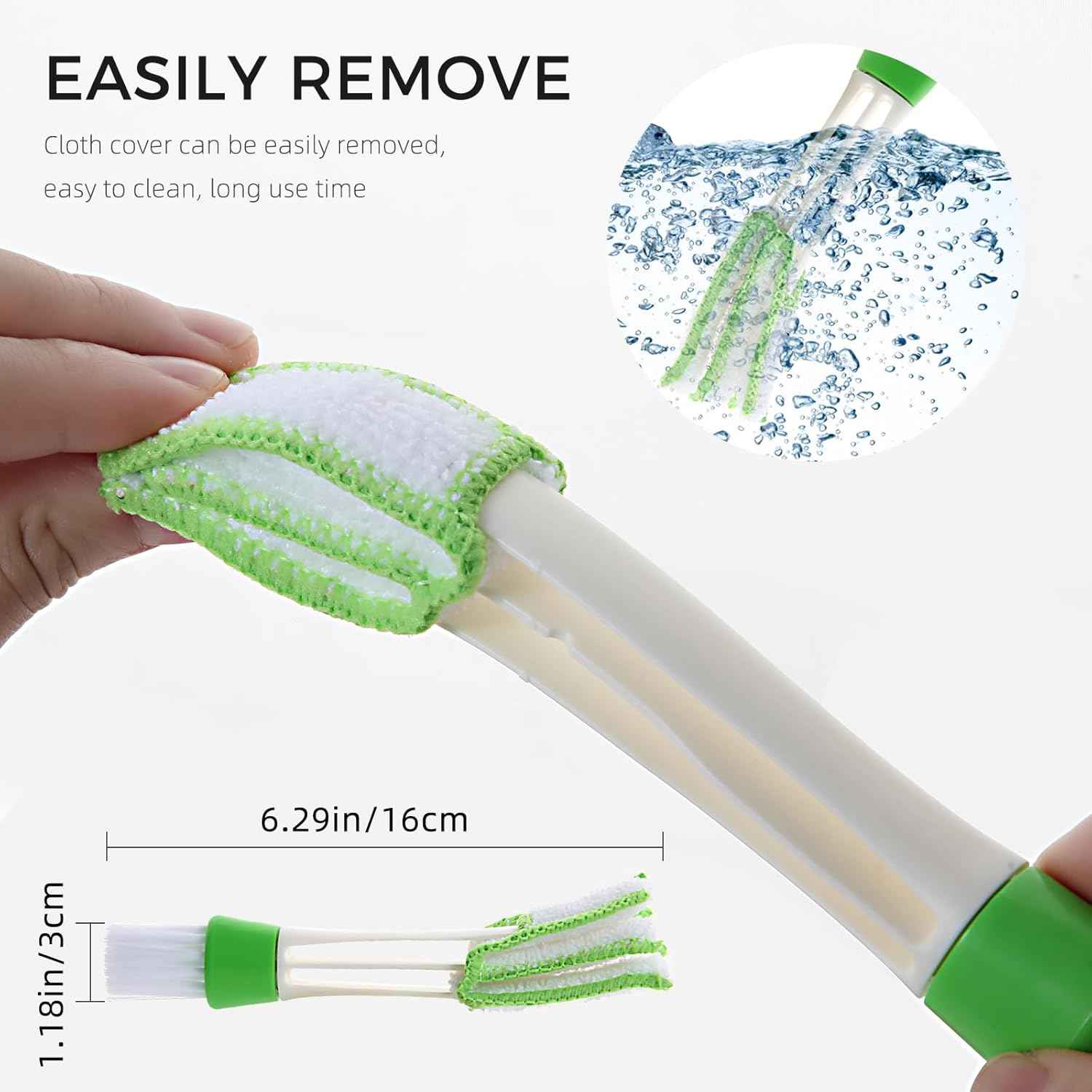 4Pcs window venetian blind cleaner duster tool set for home and office use with microfiber technology