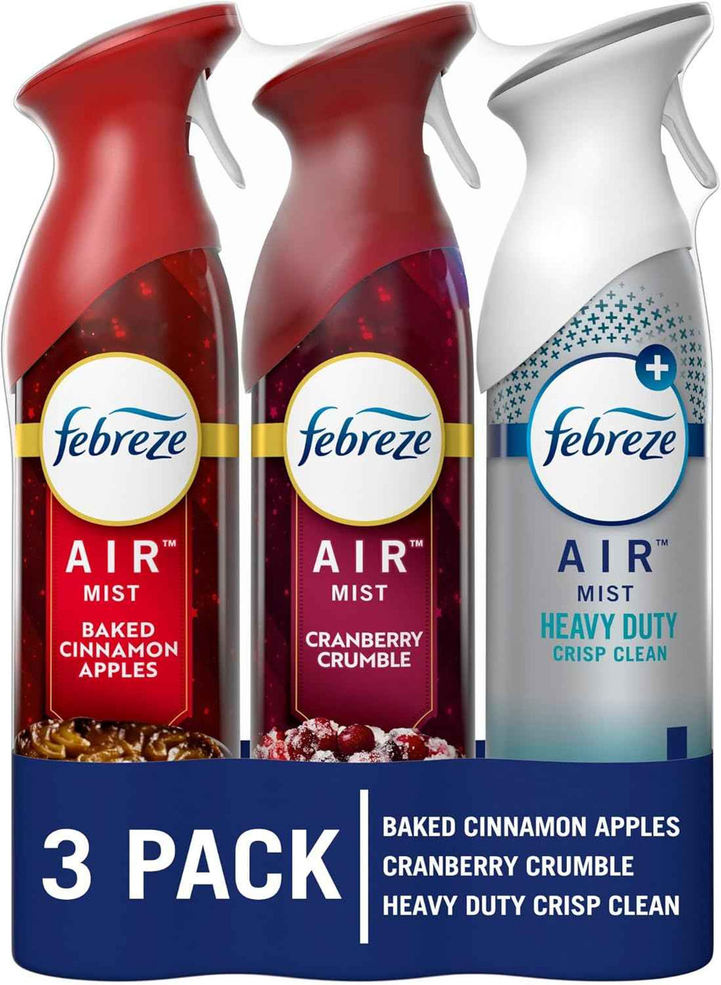 Febreze Air Mist Air Freshener Spray, Odor-Fighting Room Spray, Air Fresheners for Home and Bathroom and Kitchen, Aerosol Can, Linen & Sky Scent, 8.8oz (Pack of 2)