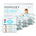 Momcozy extra large, 99% water based, unscented and hypoallergenic baby wipes for sensitive skin
