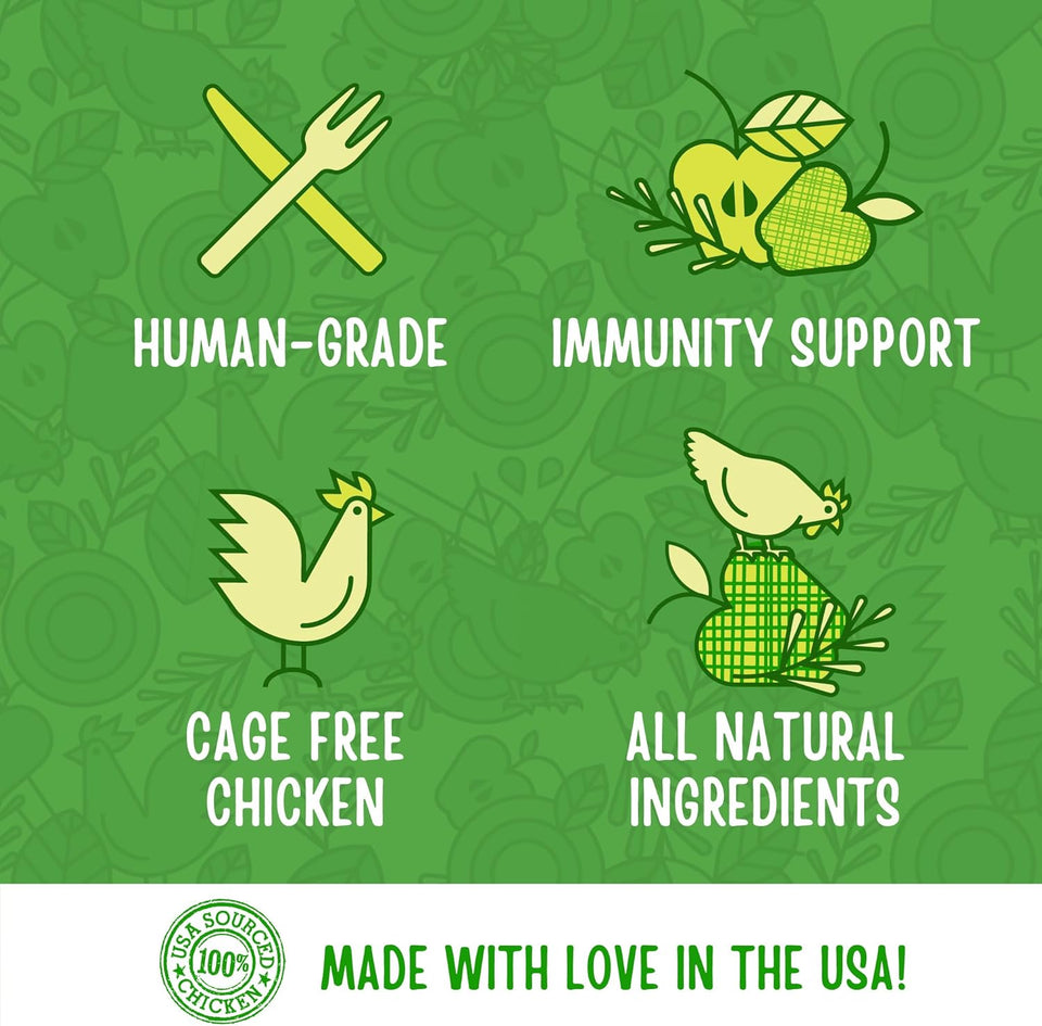 full moon usa crafted all natural chicken apple sausage 12.0 oz for dogs