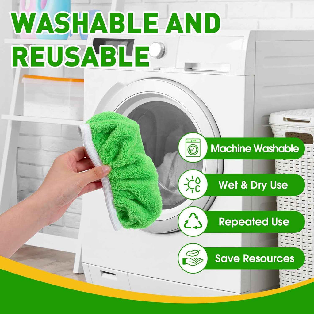 Reusable Microfiber Mop Pads for Floor Cleaning, 14-Piece Set, Compatible with Sweeper Mops and Dry Sweeping Cloths