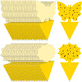 Fruit Fly Traps Indoor Fungus Gnat Trap 48PCS for Plants Yellow Houseplants Outdoor Use Insect Sticky