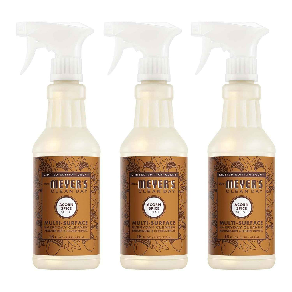 Mrs. Meyer's Clean Day All-Purpose Cleaner Spray, Acorn Spice, 16 oz - Pack of 3