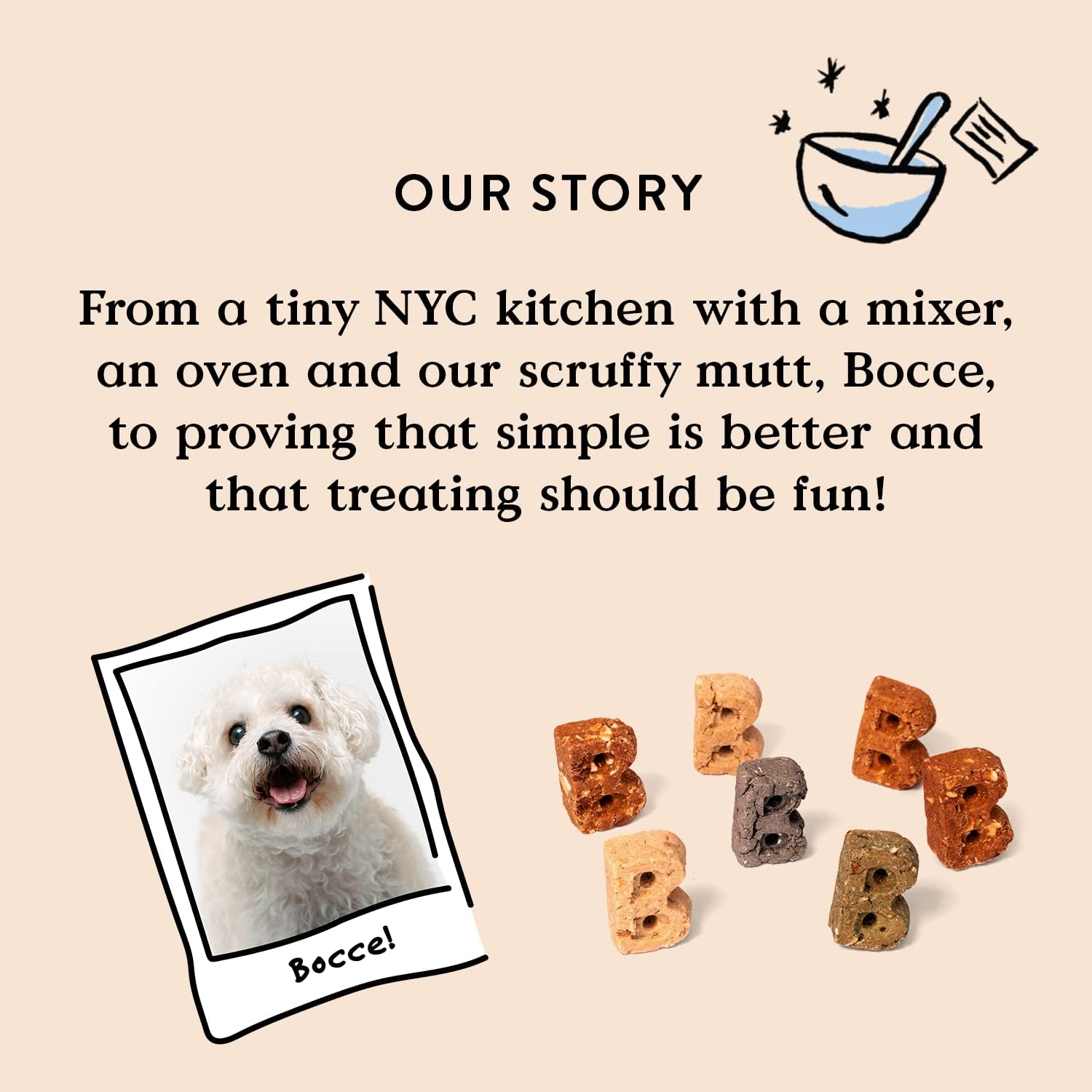 Bocce's Bakery Dailies Brushy Sticks for Medium Dogs, Wheat-Free, All-Natural Coconut & Mint, Baked in USA