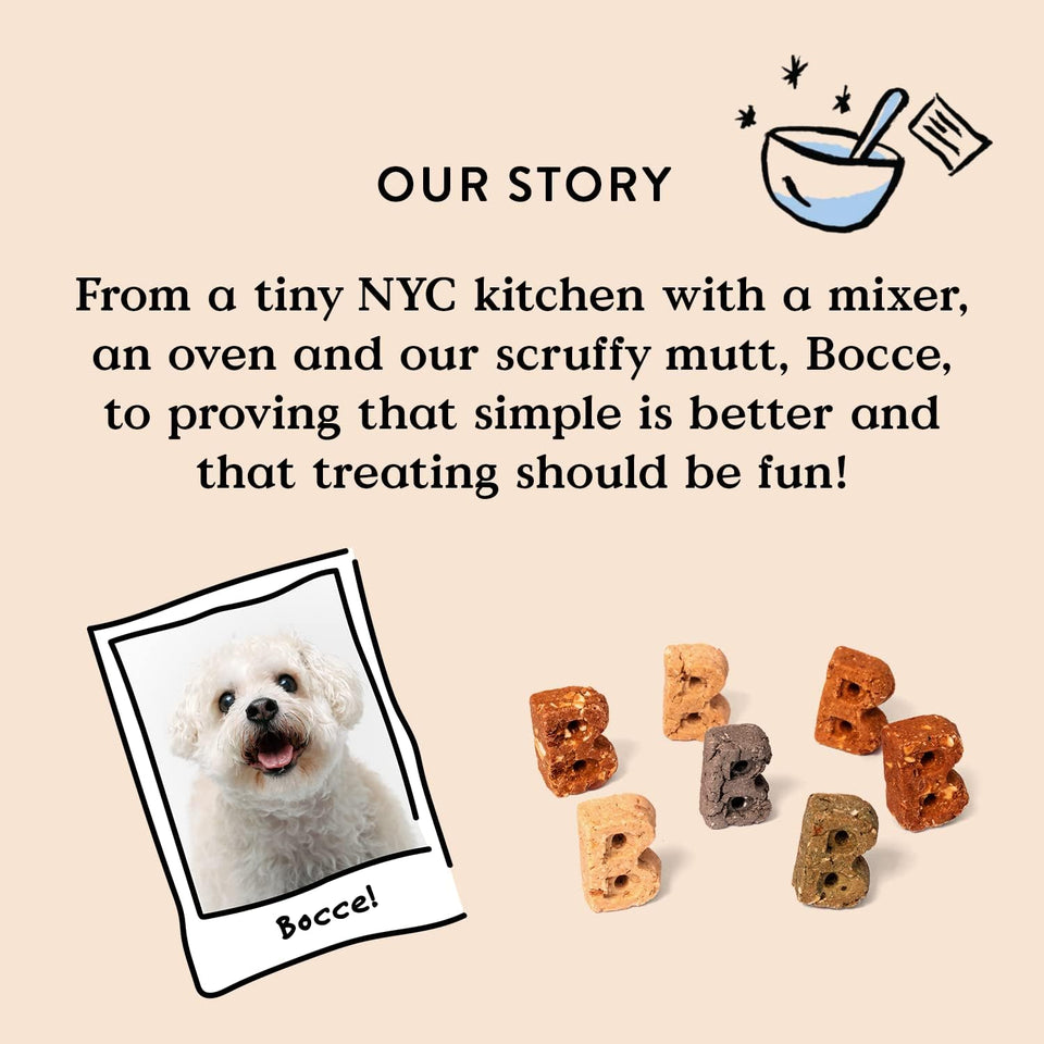 Bocce's Bakery Dailies Brushy Sticks for Medium Dogs, Wheat-Free, All-Natural Coconut & Mint, Baked in USA