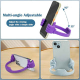 HONSKY Thumbs-Up Phone Stand for Tablets, E-Readers and Smart Phones – Green/Purple – 2 Count