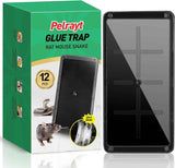 Glue Mouse Traps Indoor for Home, Rat Trap-12 Pack, Large Heavy Duty Glue Traps for Safe Home Pest Control. Pre-Scented, Non-Toxic Sticky Boards for Mice, Rats & More. Easy To Use